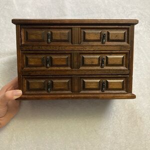 Wood Jewelry Organizer with Drawers